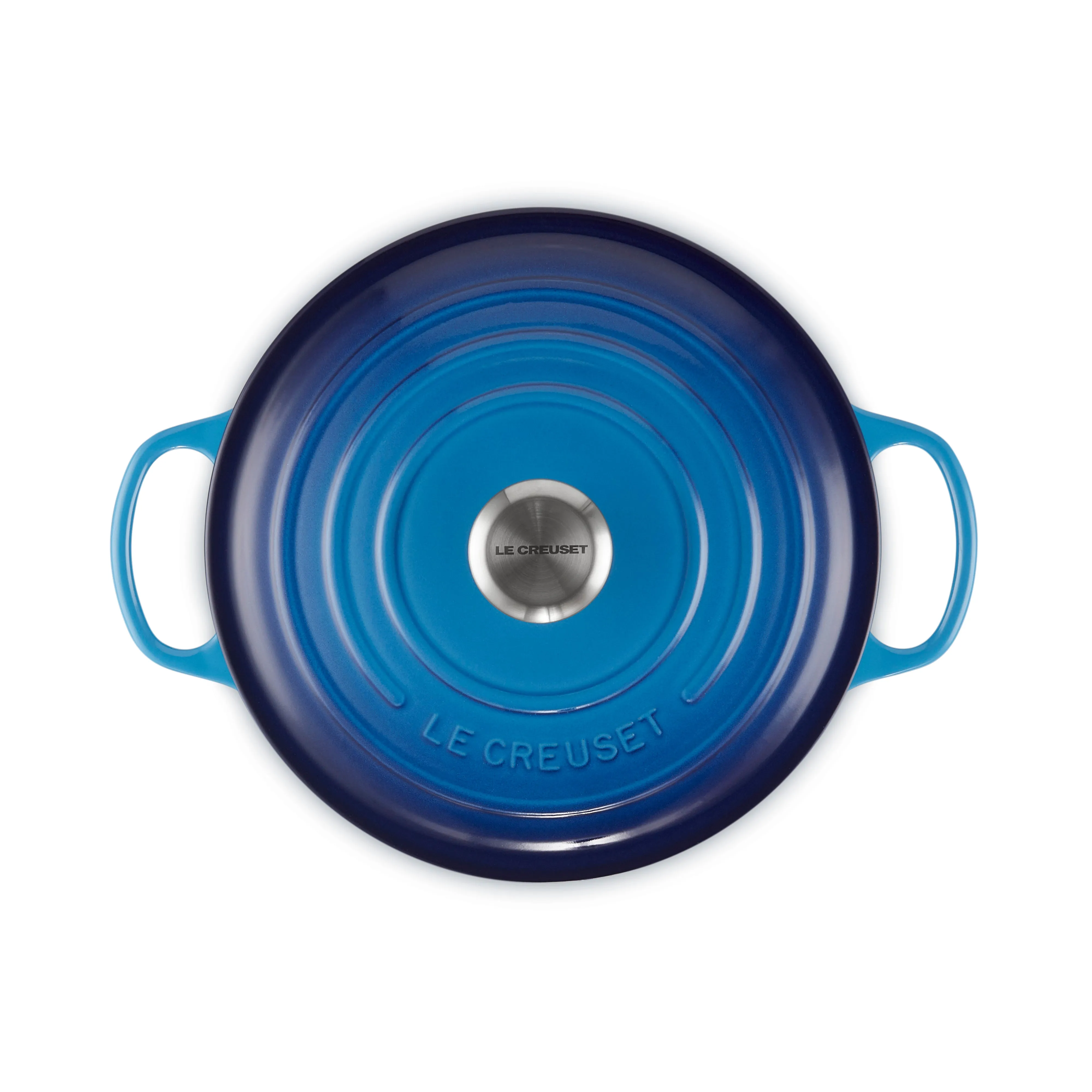 Le Creuset Signature Cast Iron Round Casserole 20cm Azure