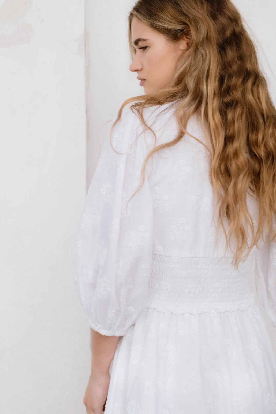 Magnolia Embroidered Dress