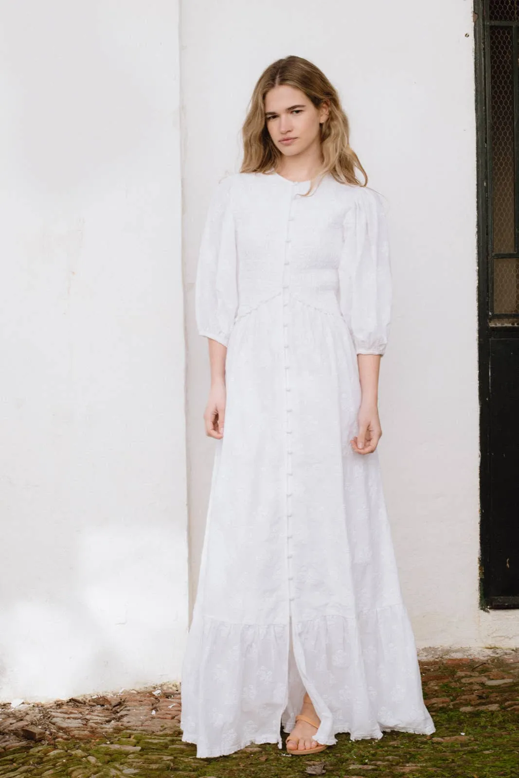 Magnolia Embroidered Dress