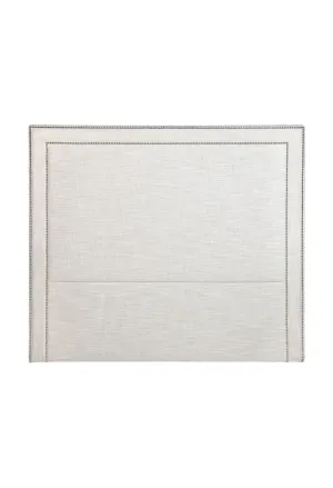 Melody Linen Bedhead - Natural White