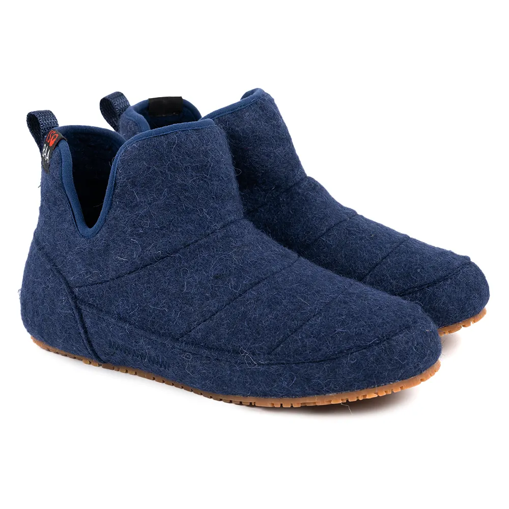 Merino Blend Slipper Boots (Navy)