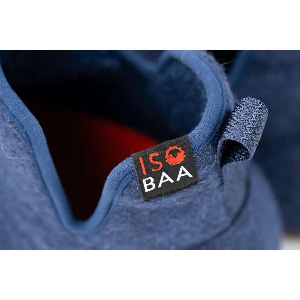 Merino Blend Slipper Boots (Navy)