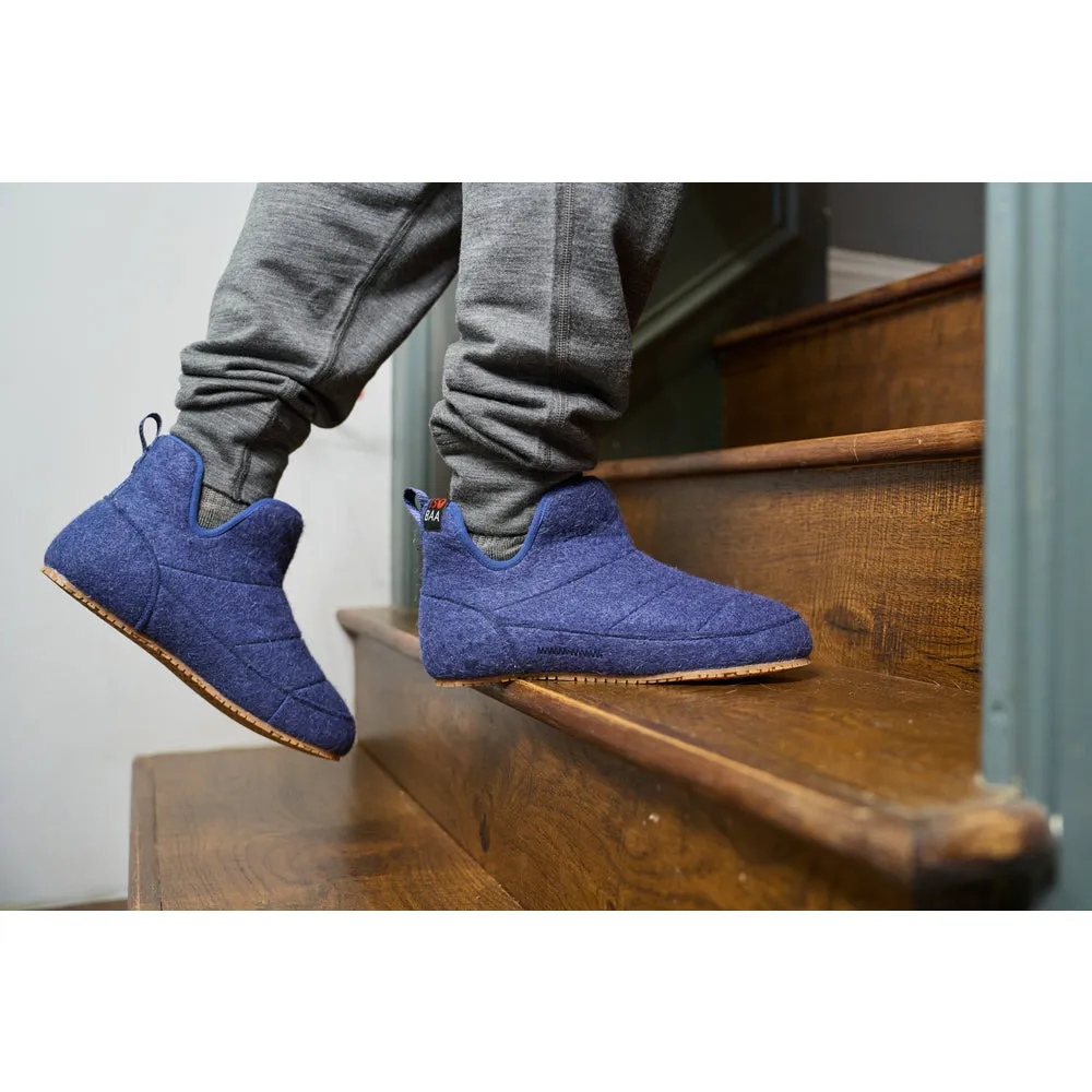 Merino Blend Slipper Boots (Navy)