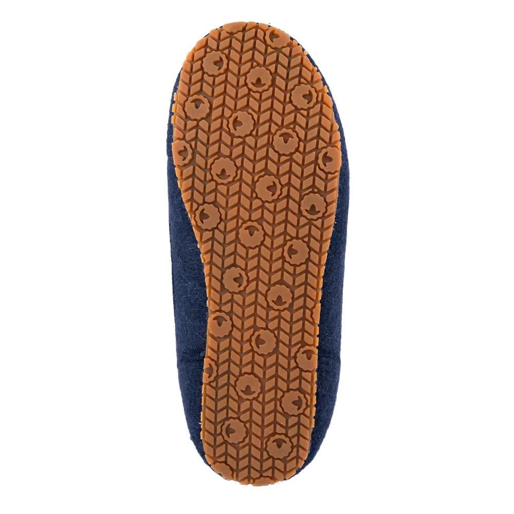 Merino Blend Slipper Boots (Navy)