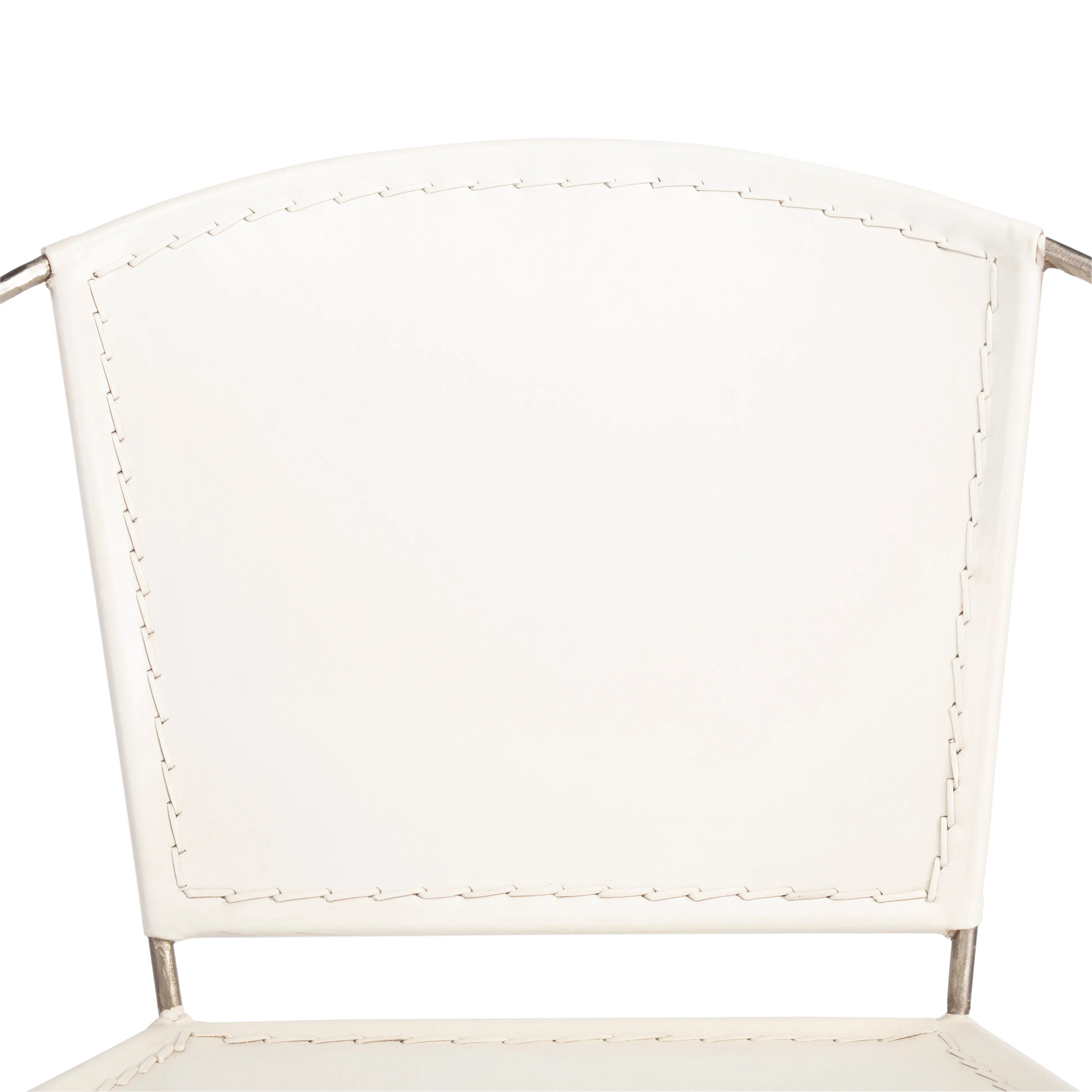 Milo Leather Accent Chair in White  5511411