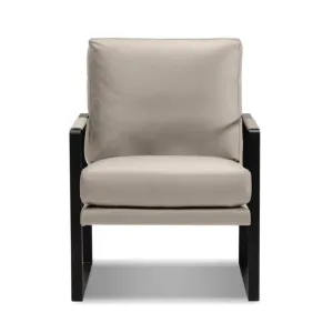 MITCHELL Full Leather Lounge Chair - Mobital