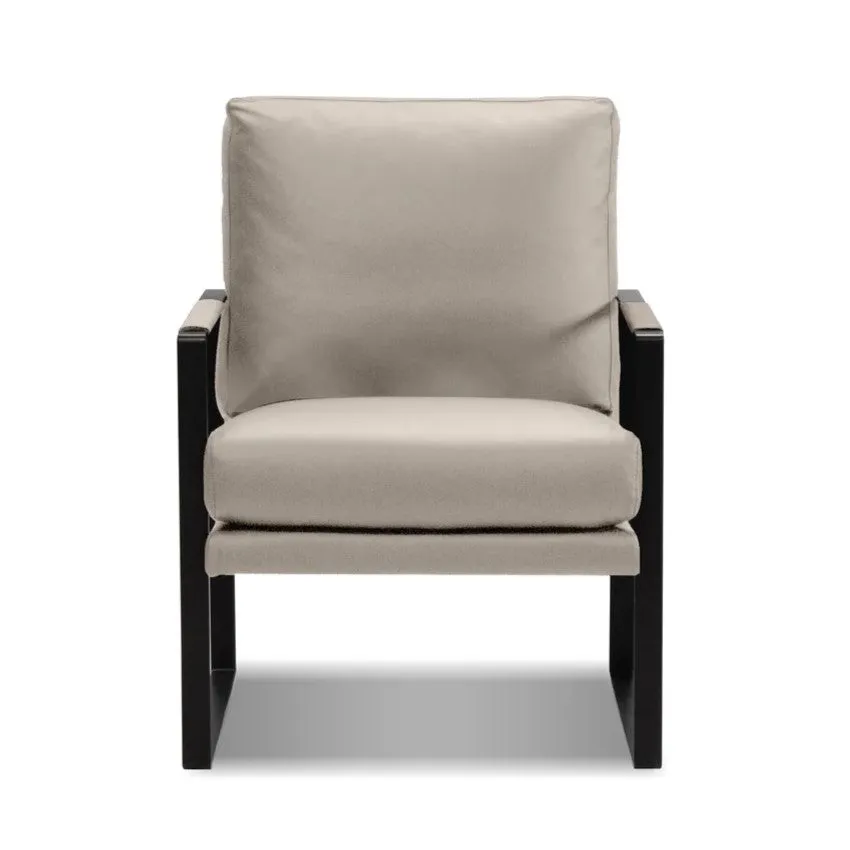 MITCHELL Full Leather Lounge Chair - Mobital