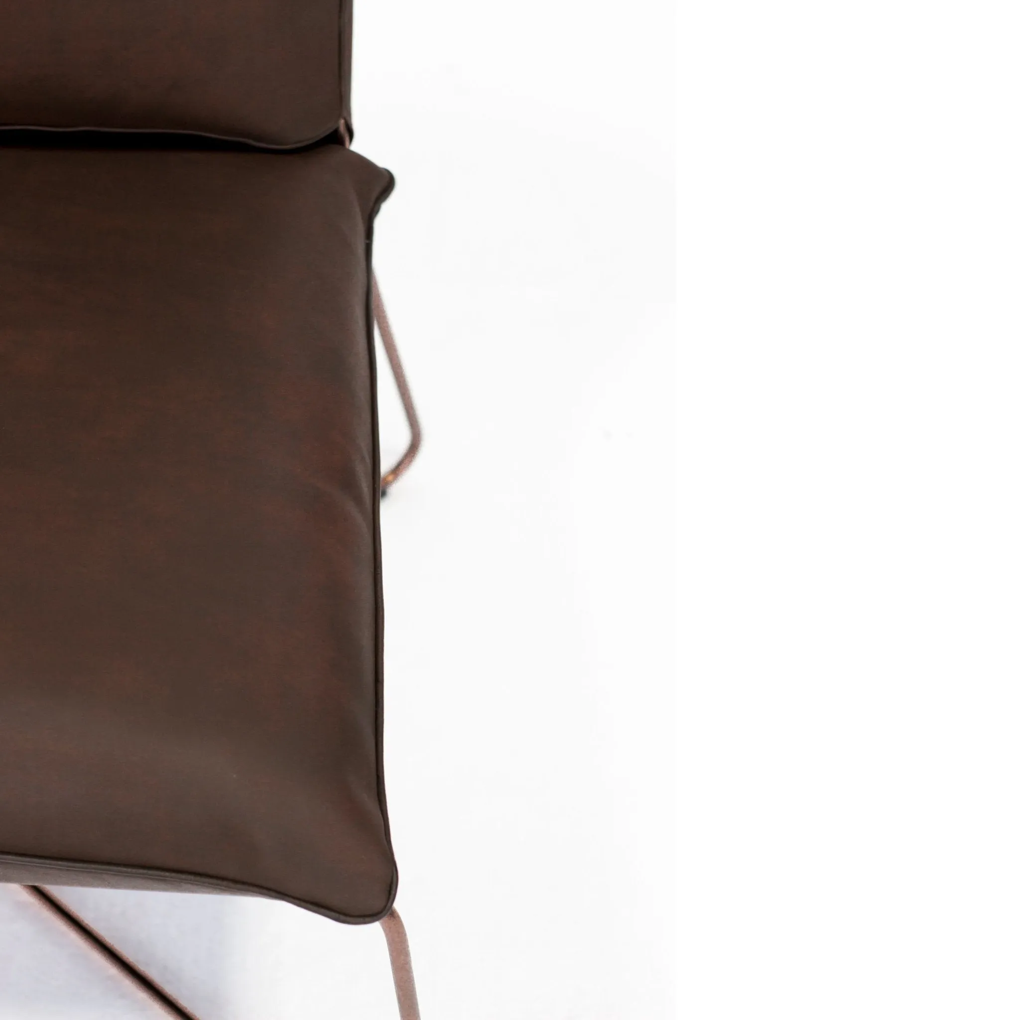 MODERNE LOUNGE CHAIR - DARK BROWN LEATHER