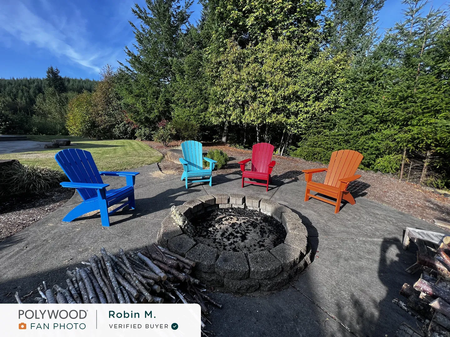 Nautical Curveback Adirondack Chair