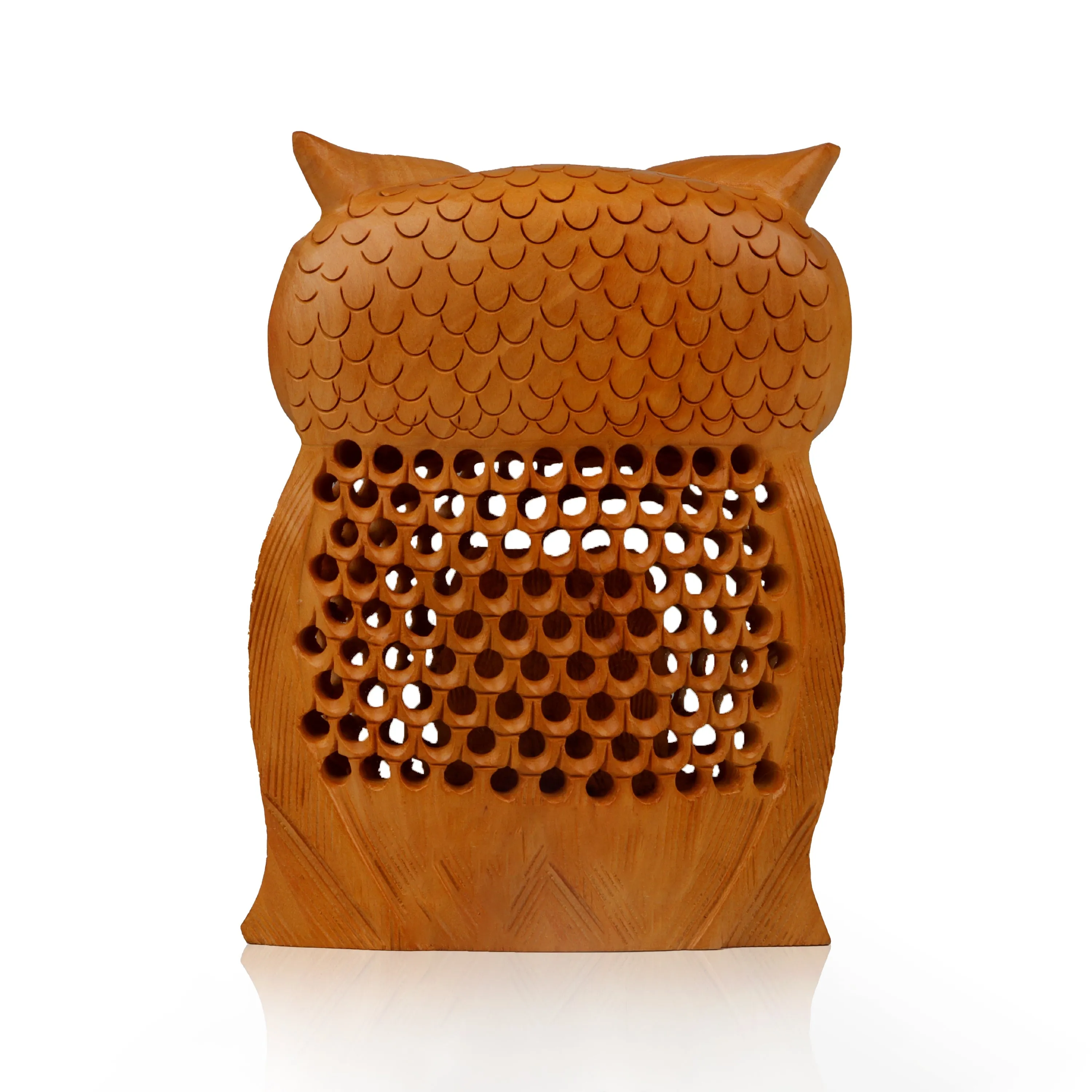 Owl Statue - 6 Inches | Wooden Owl Figurines/ Owl Sculpture for Home