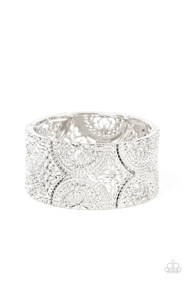 Paparazzi Bracelet ~ Wheeling and Dealing - White