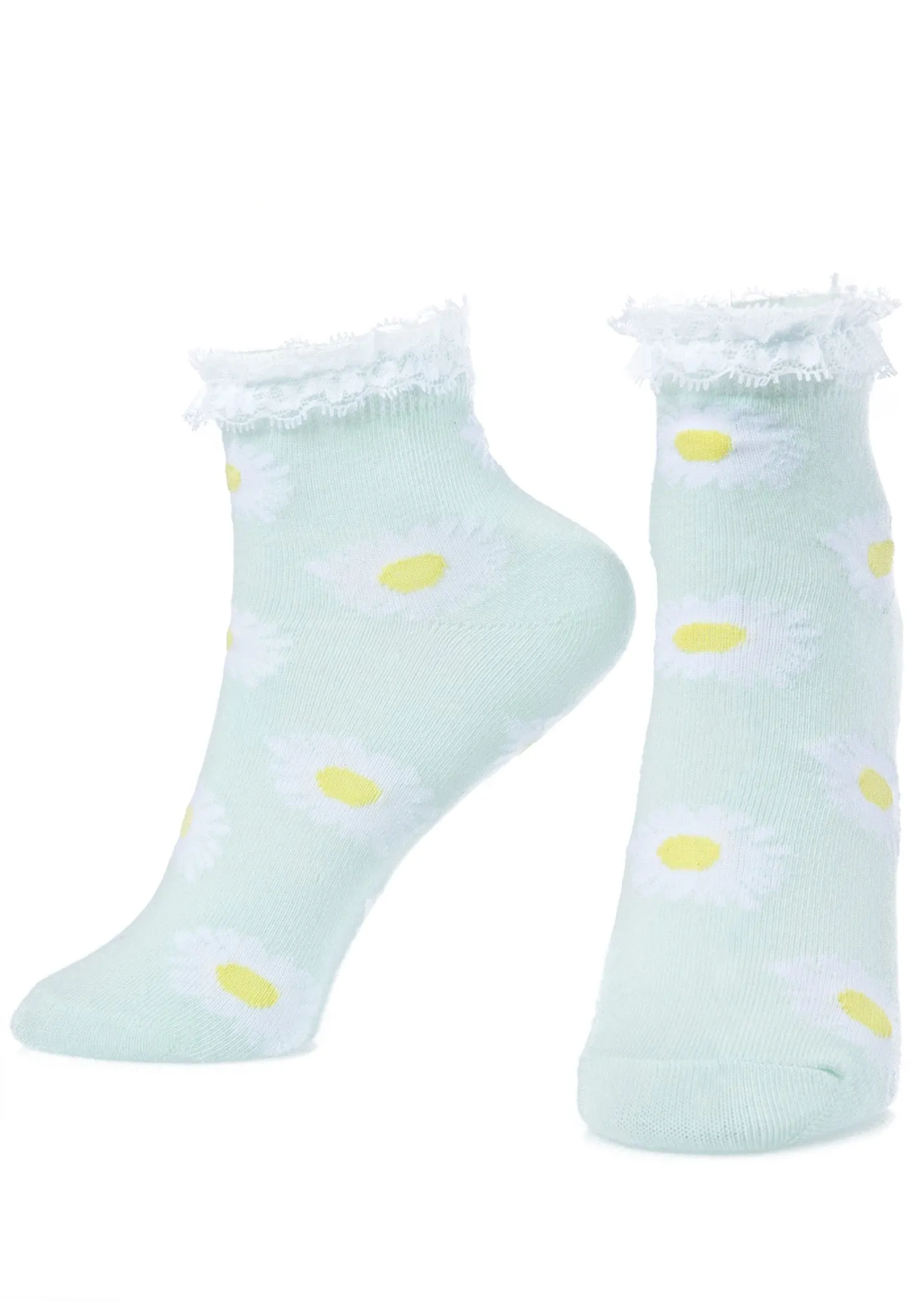 Pastel Daisy Fields Socks