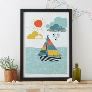 SAILORS LIFE FOR ME PRINT BY JESSICA HOGARTH