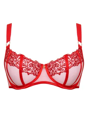 Scantilly Tantric Balcony Bra Pink/Red