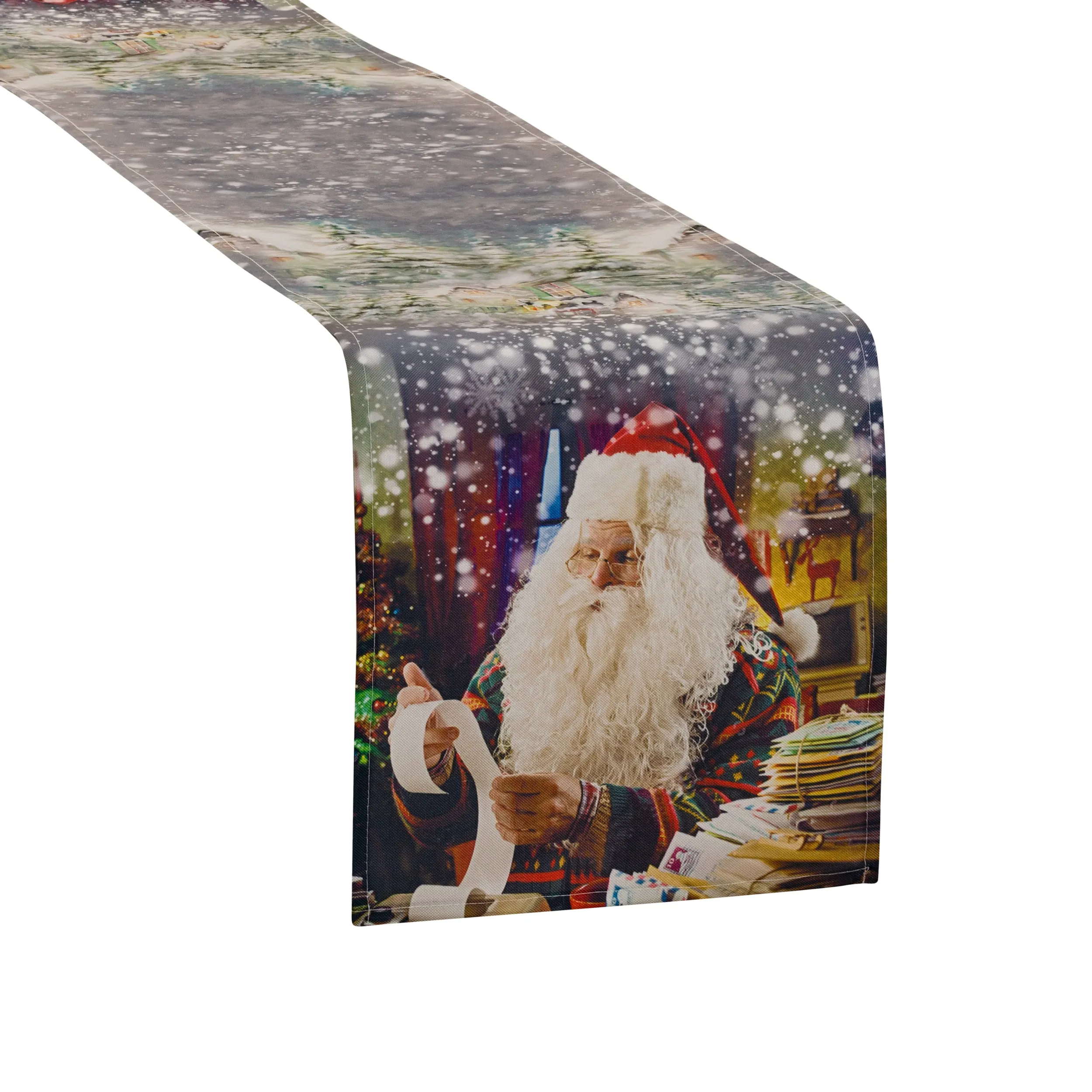 Seasonal Christmas Splendours Pattern Decorative Table Runner