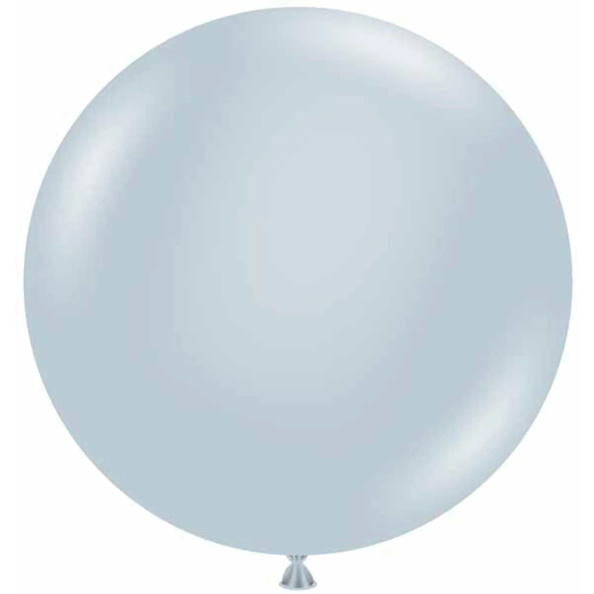 Sleek 24" Fog Gray Latex Balloons (25/Pk)