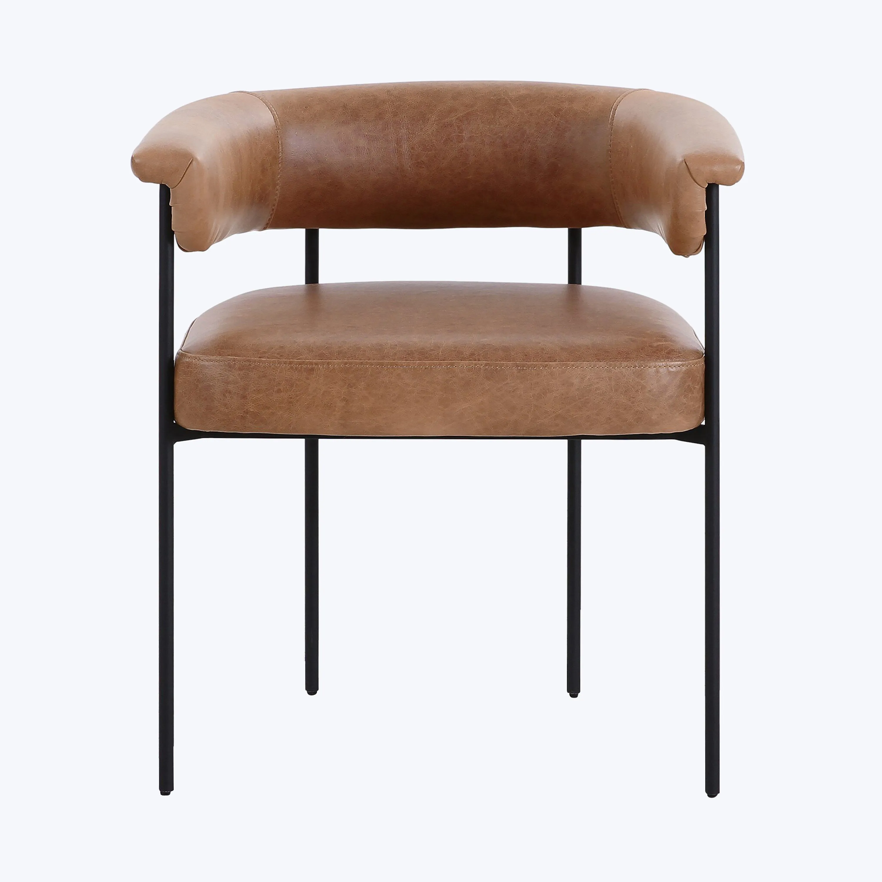 Slim Leather Dining Chair