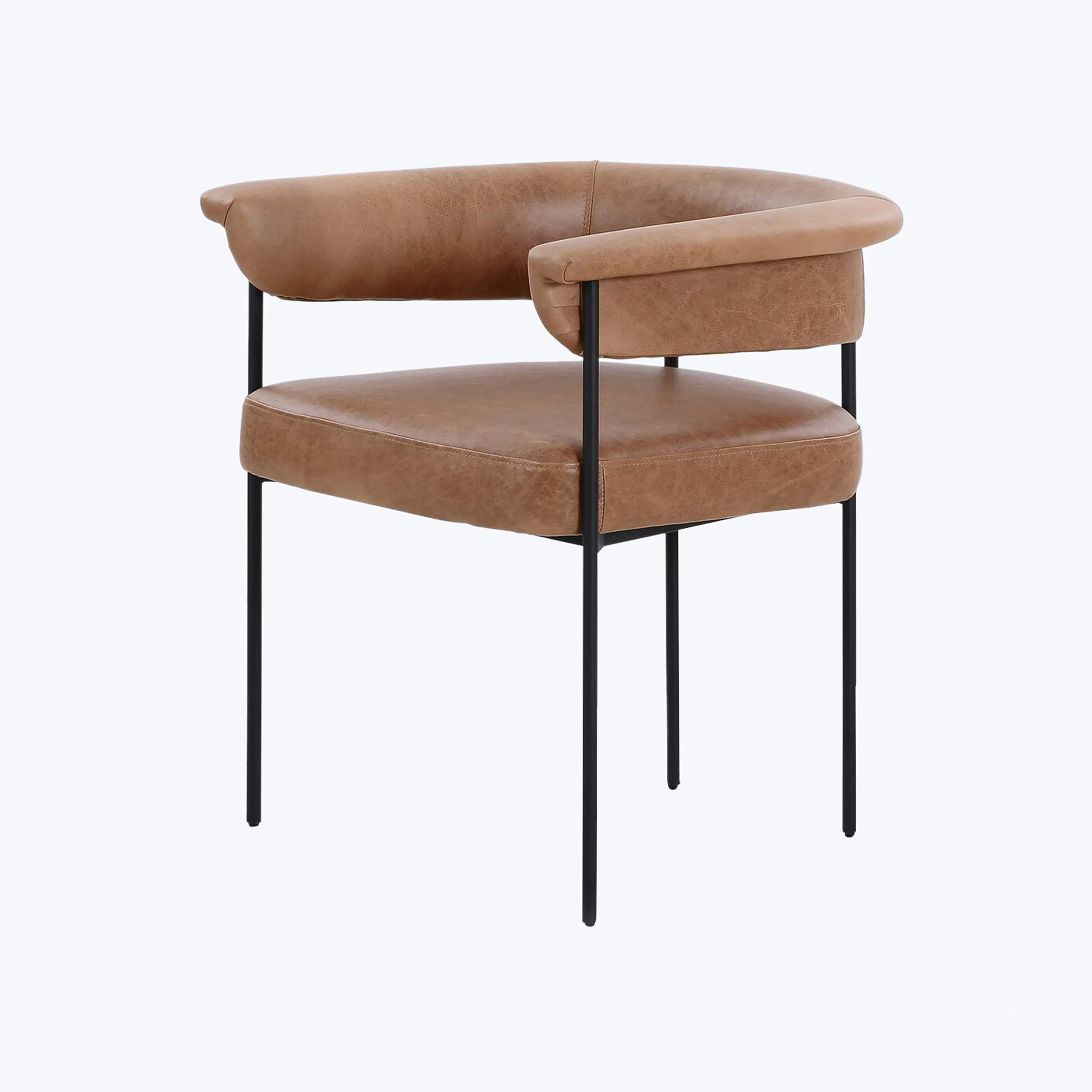 Slim Leather Dining Chair