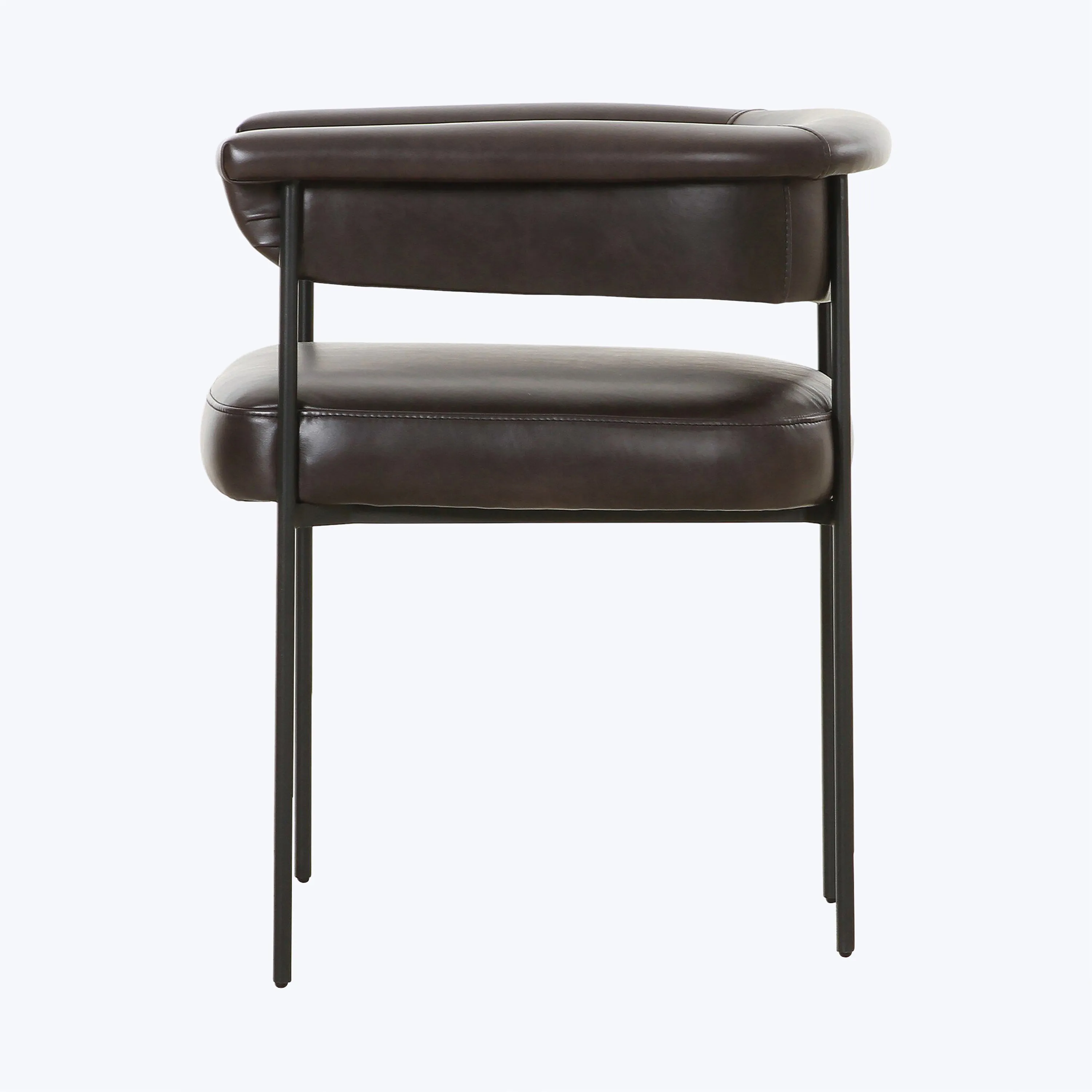 Slim Leather Dining Chair