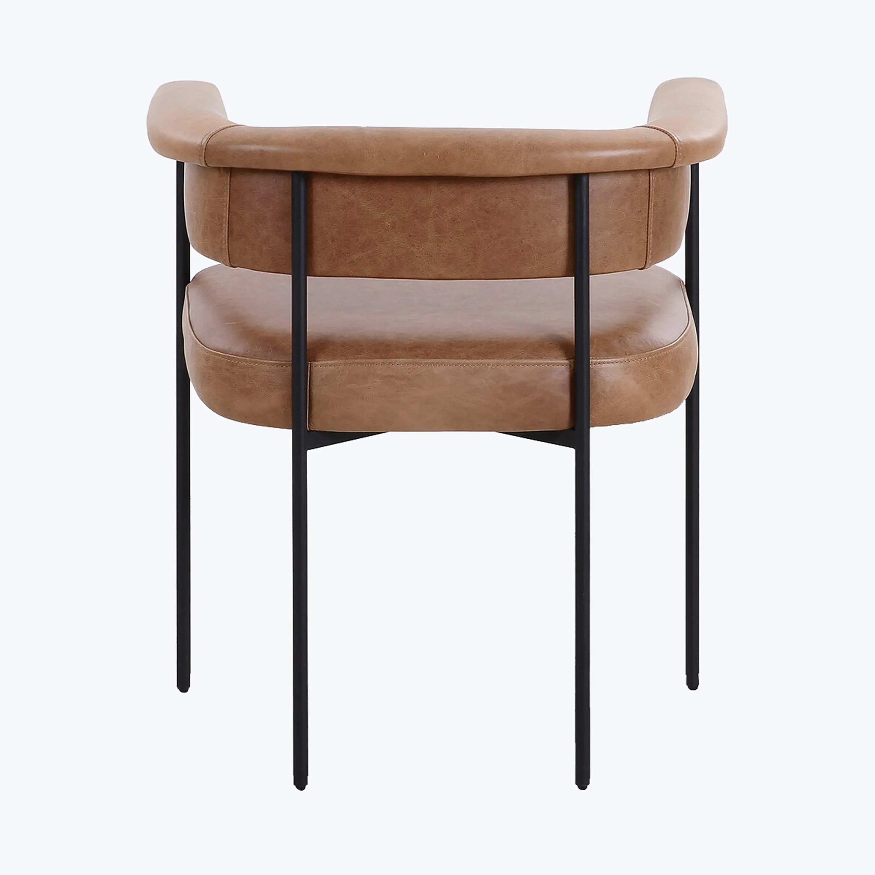 Slim Leather Dining Chair