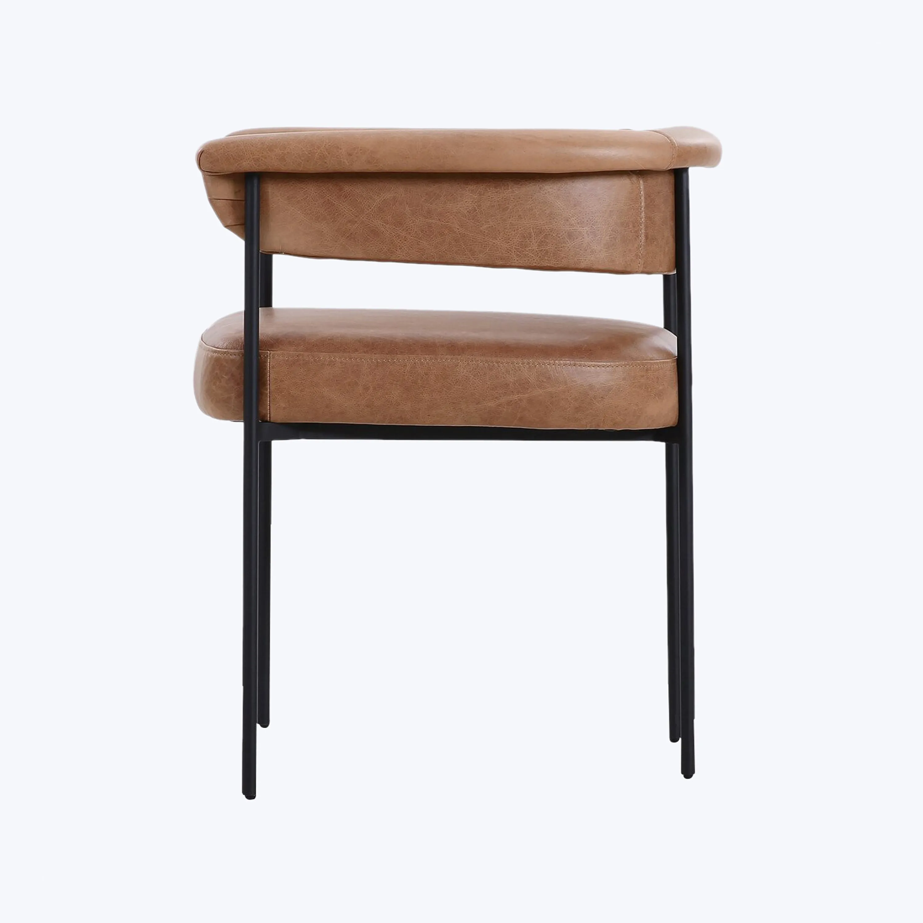 Slim Leather Dining Chair
