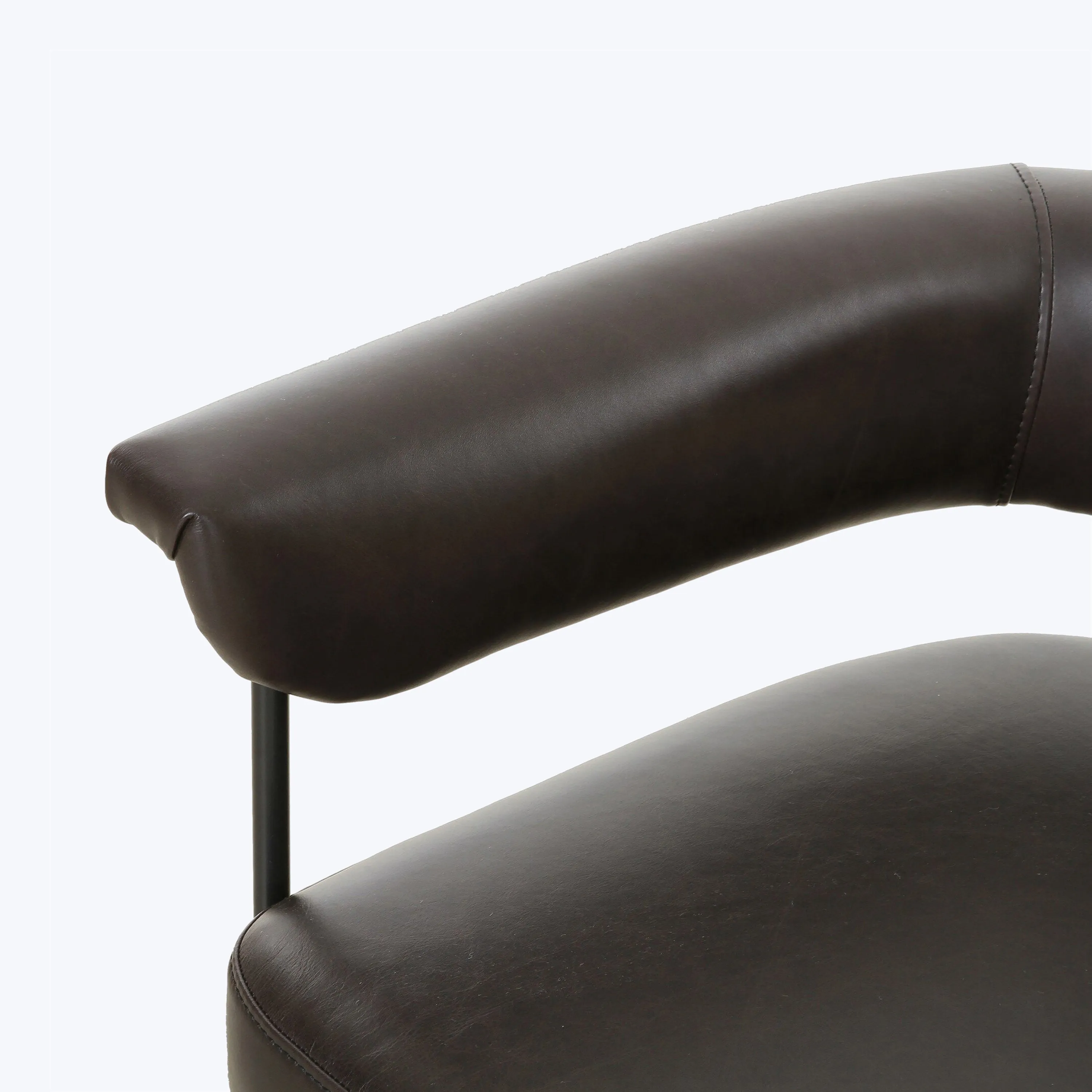 Slim Leather Dining Chair