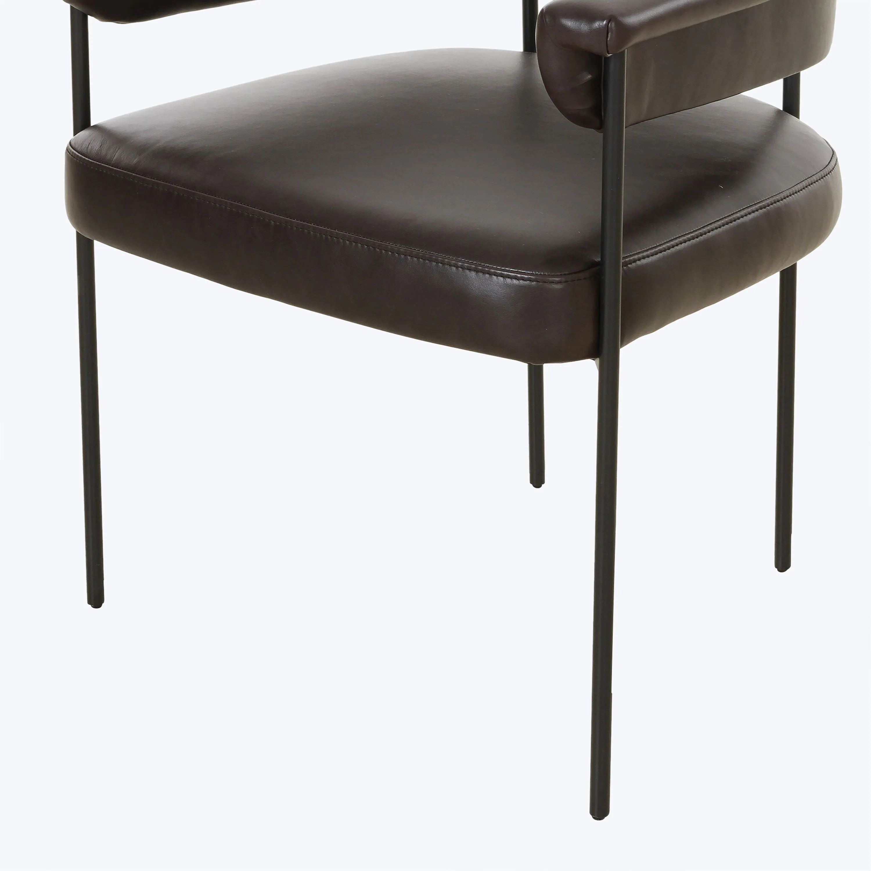 Slim Leather Dining Chair