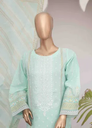 SMEMB-0355- 3 Piece Embroidered Stitched Suit