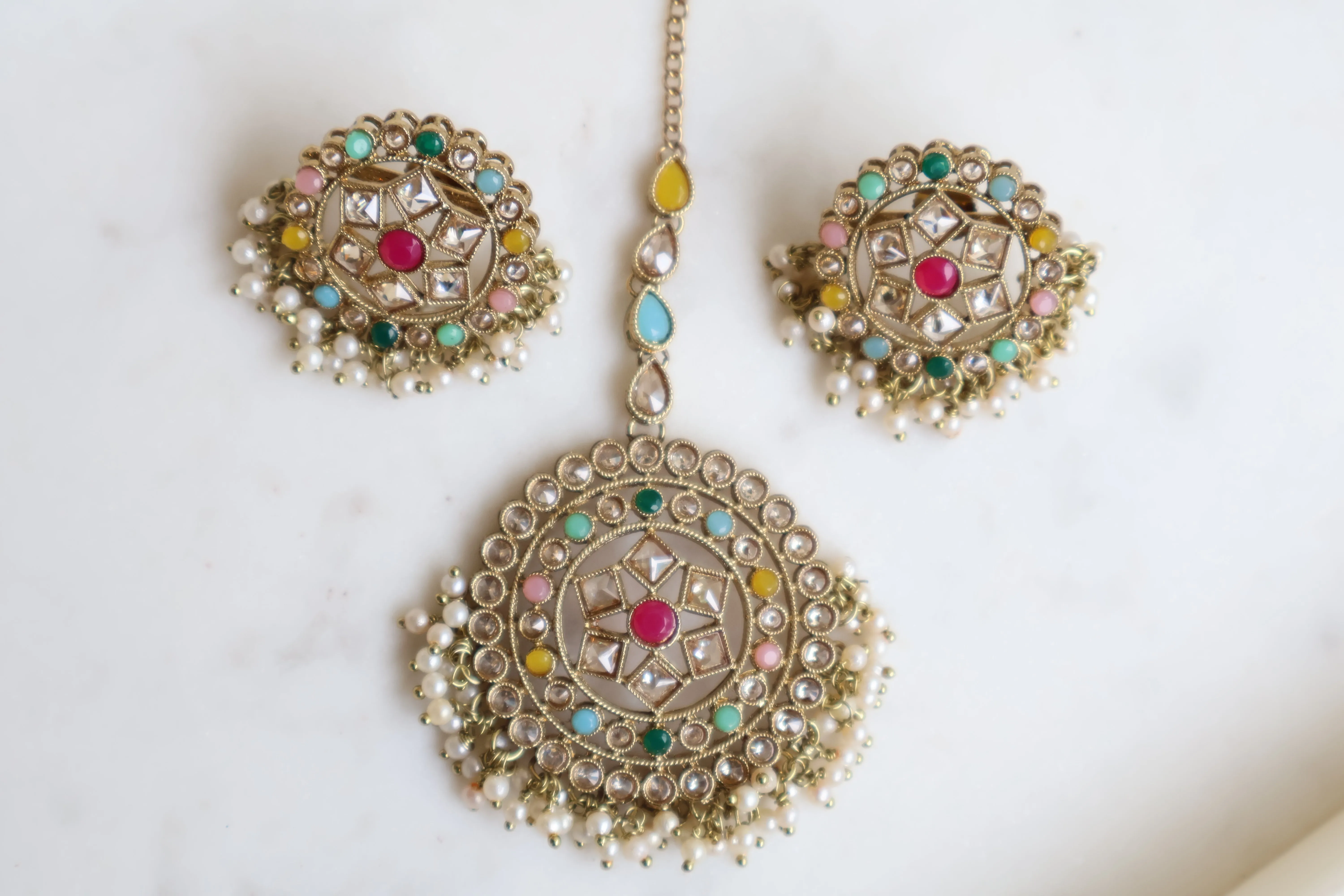 Tanvi Studs with Tikka