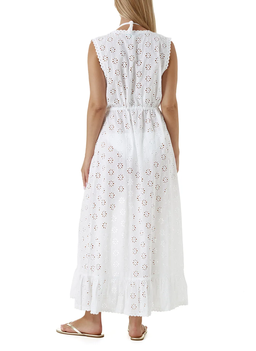 Tessa White Floral  Kaftan