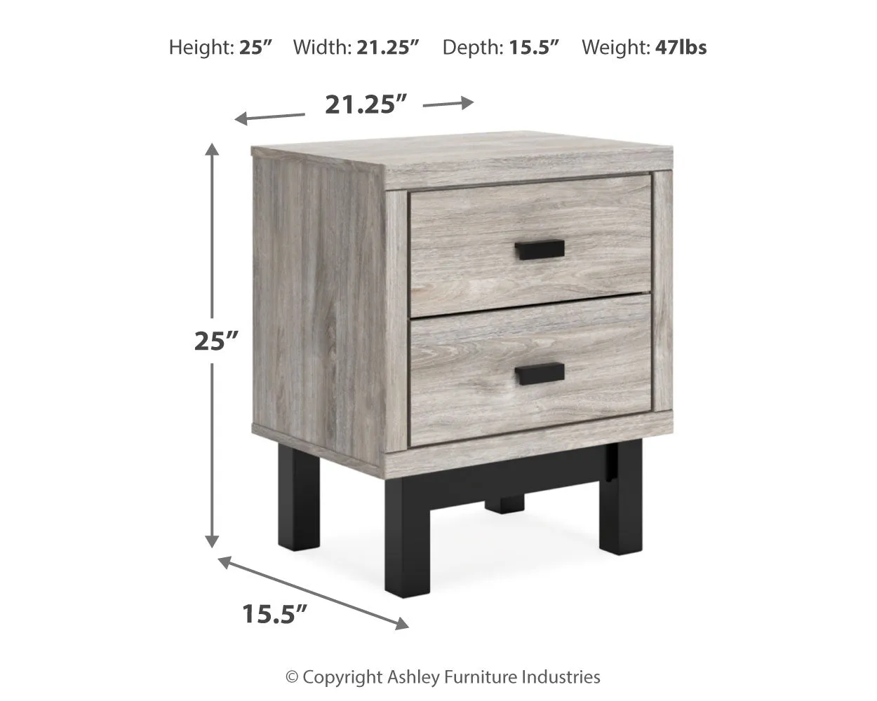 Vessalli King Panel Bed with Mirrored Dresser and 2 Nightstands in Gray