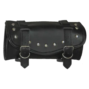 VS101H Vance Leather 2 Strap Studded Hard Shell Tool Bag with Quick Releases