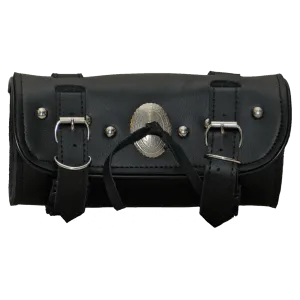 VS109H Vance Leather 2 Strap Studded Tool Bag with Concho