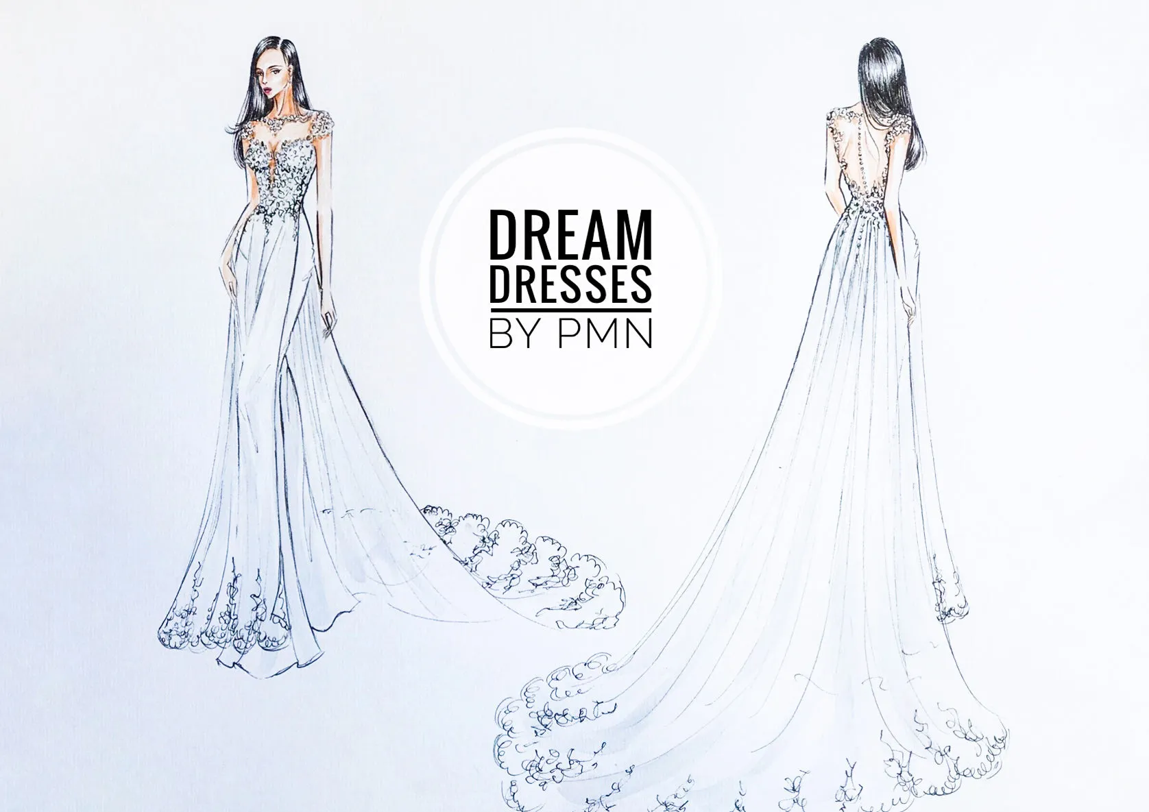 White Bridal Ao Dai | Modern Vietnamese Lace Bridal Dress (#JENY)
