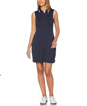 Womens Sleeveless Polo Dress