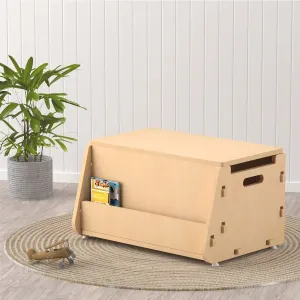 X&Y Aqua Plum Toy Chest - Natural