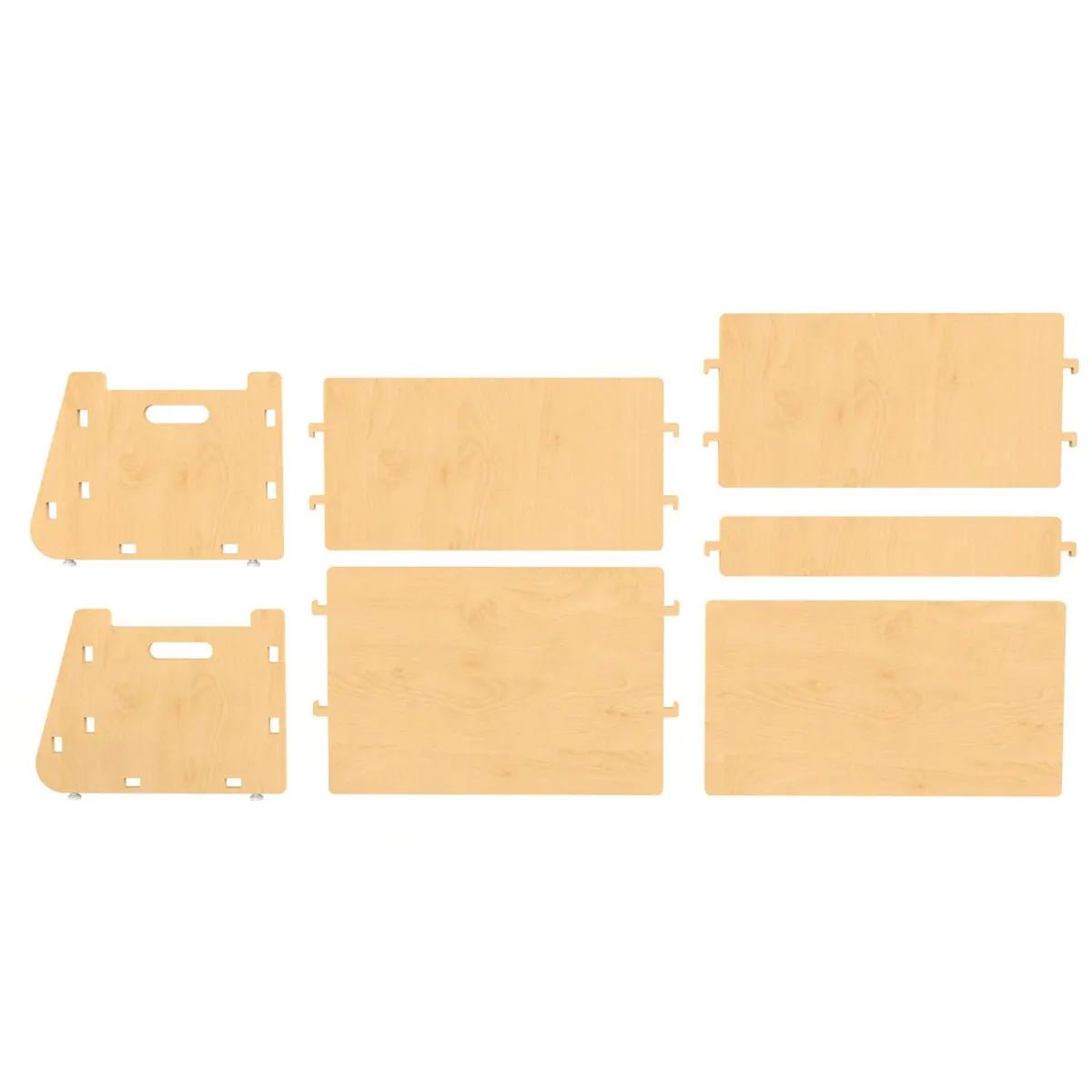 X&Y Aqua Plum Toy Chest - Natural